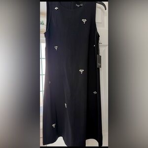 Simply Vera Vera Wang Black Mini Dress with Silver Details